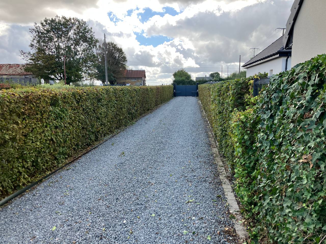Haie sur le chantier d’Isneauville — vue 5